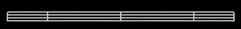 Lower Stainless Steel Grille Insert for Cadillac CTS (2003-2007)
