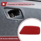 Front Left Washer Nozzle Cover Cap for Subaru Forester (2009–2012) Red