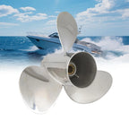 9.25x11 Stainless Steel Boat Propeller for Suzuki DF8-20HP (10 Spline)