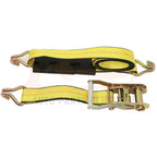 Set of 4 Ratchet Tie Down Straps for Car Trailer Hauler