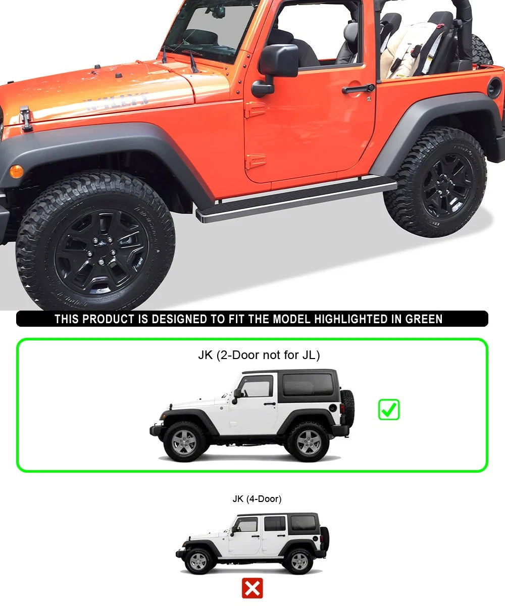 Running Boards for Jeep Wrangler JK 2007-2018 (6 Inch)