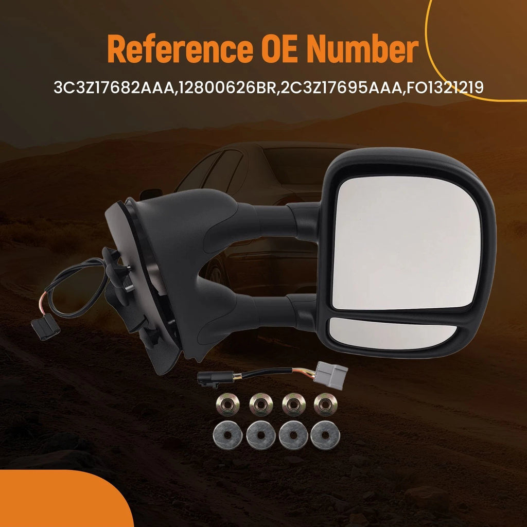 Right Side Mirror for Ford F-550 Super Duty (1999–2007) Textured