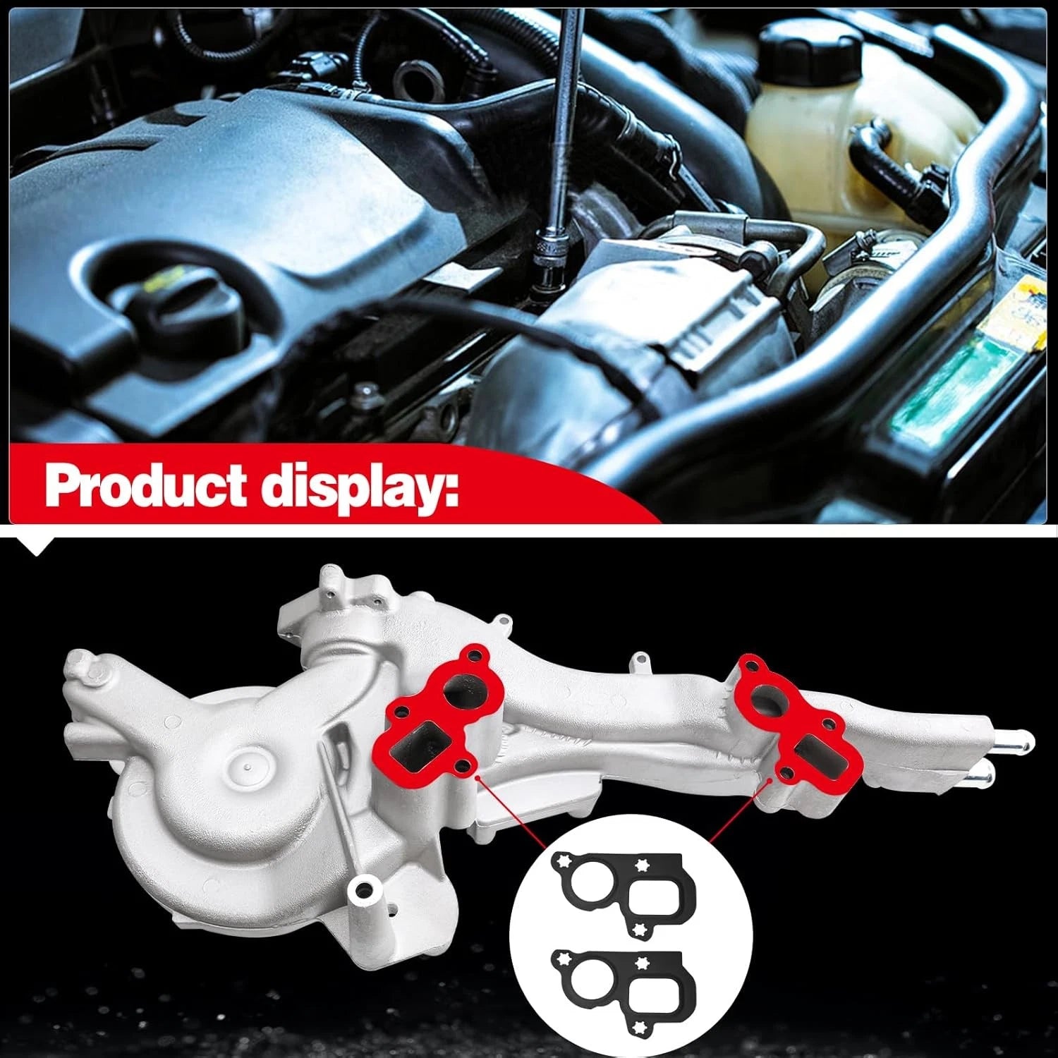 Water Pump for Chevrolet Silverado GMC Sierra 1500 (2014–2018) 12671394