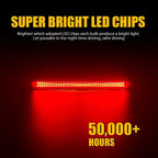 2Pcs Third Brake Light for Buick Terraza (2005–2007) Red LED Plastic