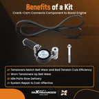 Serpentine Belt Tensioner Kit for Buick Encore, Chevy Sonic, Trax (2013–2018)