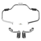 Engine Guard Crash Bar Footpegs for Harley Softail Fatboy (2000-2017)