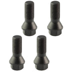 Set of 4 Black Wheel Lug Bolts for BMW F20 F30 F07 F25 E70 (2012–2019)