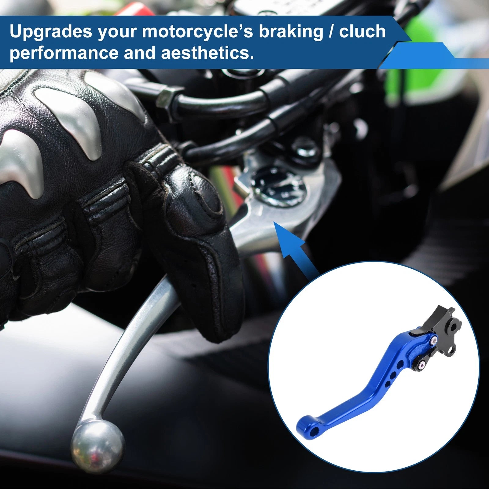 Adjustable Short Brake Clutch Levers for BMW R Nine T (2014–2016) - Blue