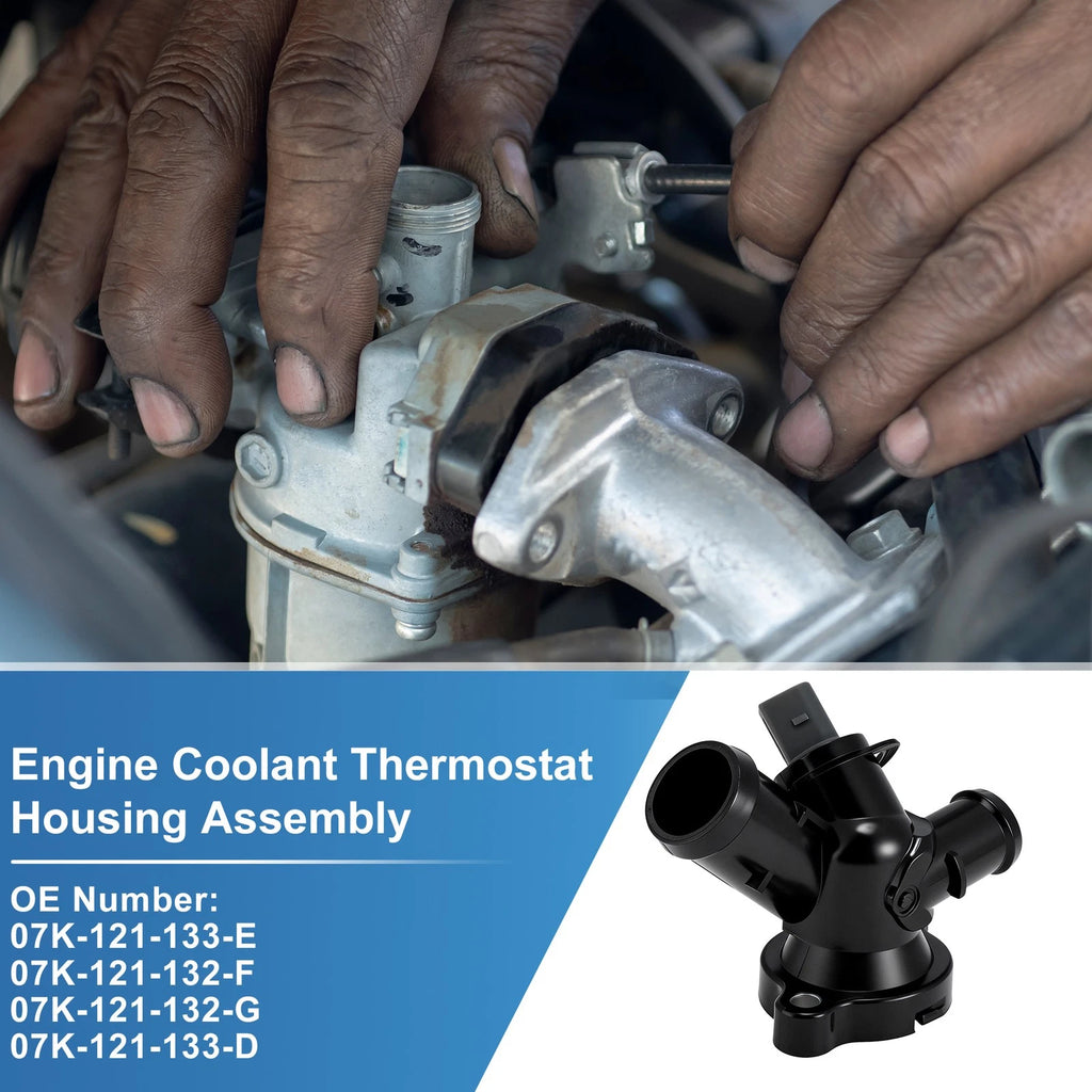 Engine Coolant Thermostat Housing Assembly for VW Beetle Golf Jetta Passat Rabbit (2006–2010)