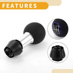 6 Speed Manual Gear Shift Knob for Audi A3 (2008–2020) Plastic Faux Leather Blue