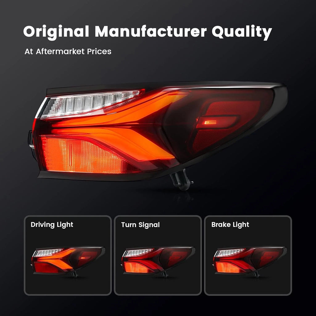 LED Rear Outer Tail Light Brake Lamp for Chevy Blazer (2019–2022)