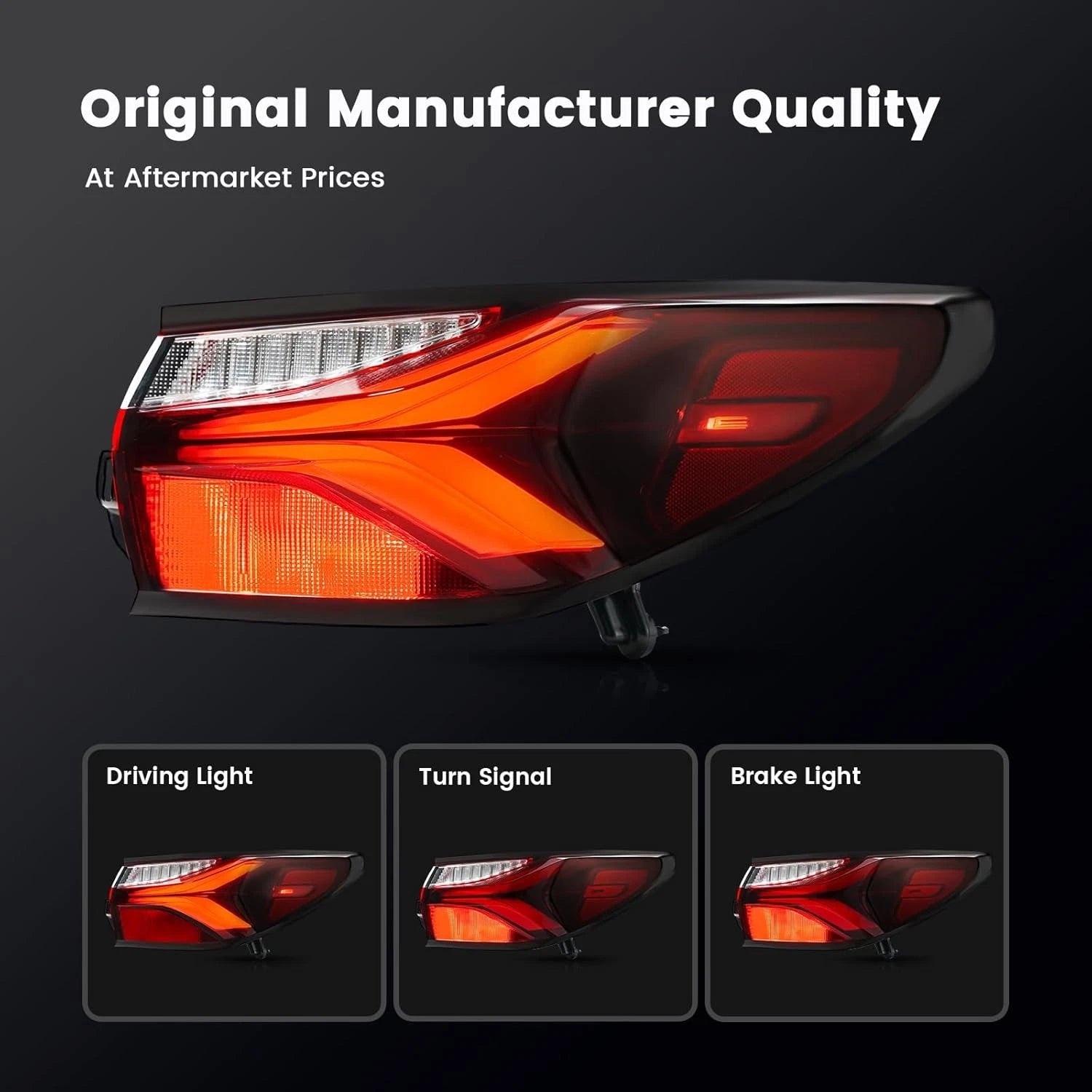 LED Rear Outer Tail Light Brake Lamp for Chevy Blazer (2019–2022)