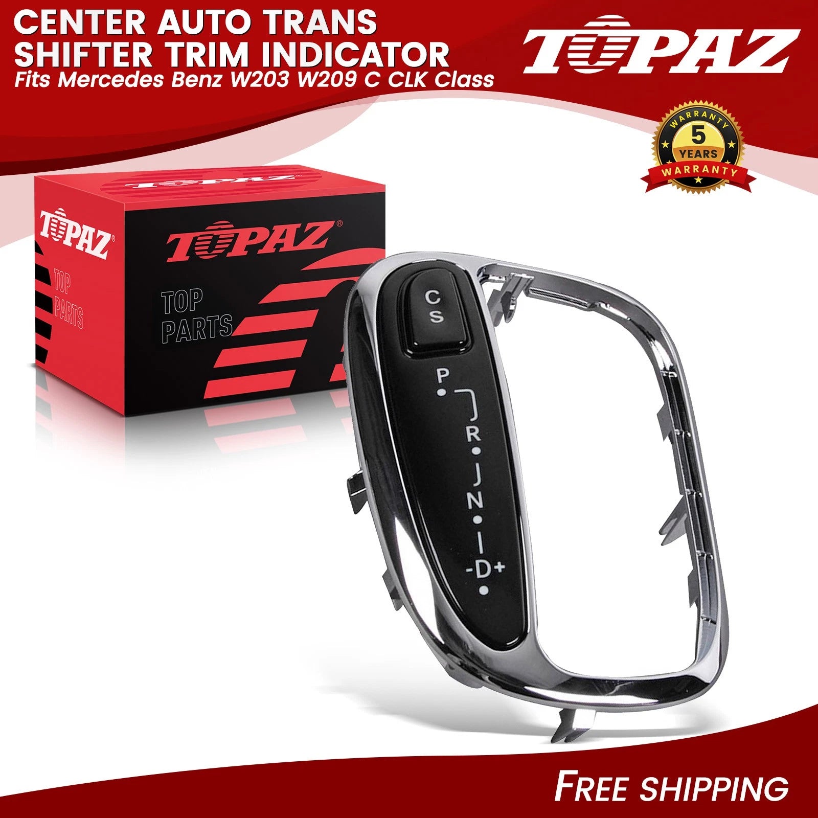 Center Auto Trans Shifter Trim Indicator for Mercedes Benz W203 W209 (2000–2009)