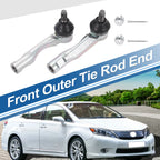 2X Front Outer Tie Rod Ends for Lexus IS300 (2001–2005) No. 45460-59035/45470-59035