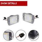 2X Clear White DRL Turn Signals with Amber LED for Jeep Wrangler YJ (1987–1995)