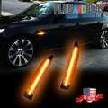 Amber LED Front Bumper Side Marker Lights for BMW 7 Series (2002–2008)