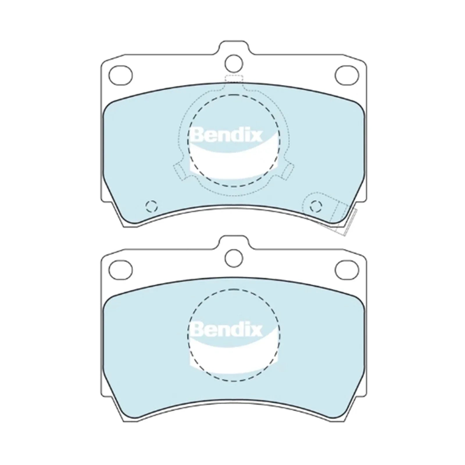 Front Disc Brake Pad Set for Ford Meteor GC B6 (1985-1987)