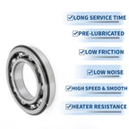 Deep Groove Ball Bearing 6217NR for Scooter Skateboard Wheel (P0 85x150x28mm)