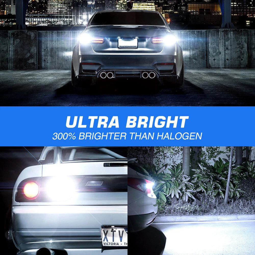 2X 3156 3157 LED Backup Reverse Light Bulbs for