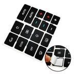Button Decal Sticker for Audi A4 B6 B7 (2001–2008) Climate Control Overlay Black Vinyl