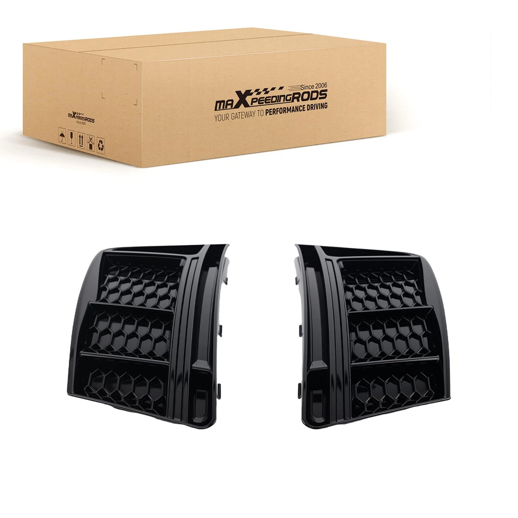 2X Fog Light Grille Lower Bumper Cover for Audi A4 B9 (2016–2018)