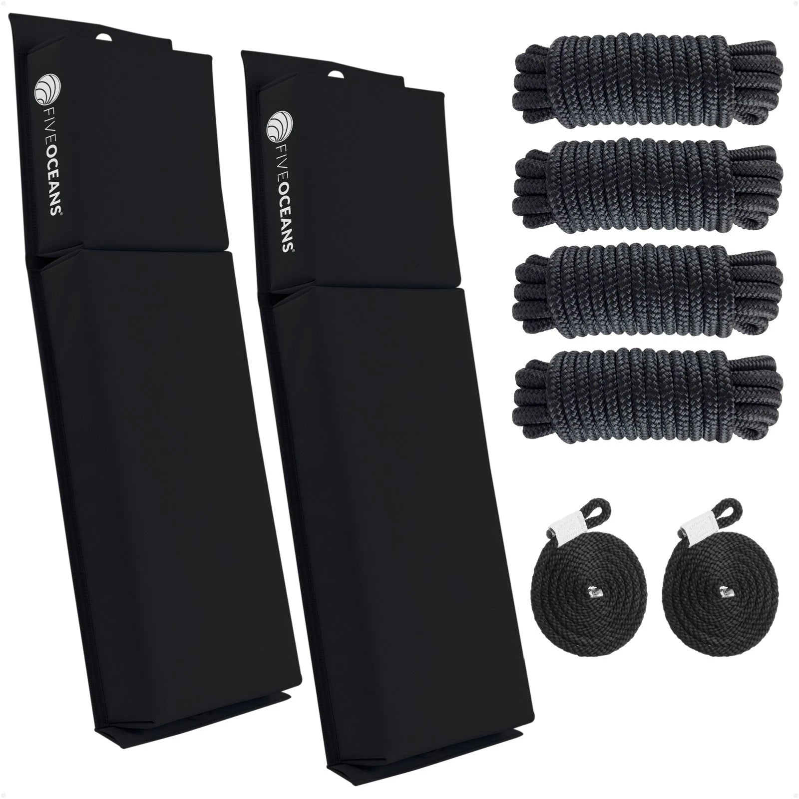 2-Pack Flat Boat Fender Kit for Boats (24" x 6-7/8" x 2-1/2")