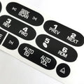 Radio Button Repair Decal Sticker for 2002-2006 Cadillac Isuzu Black