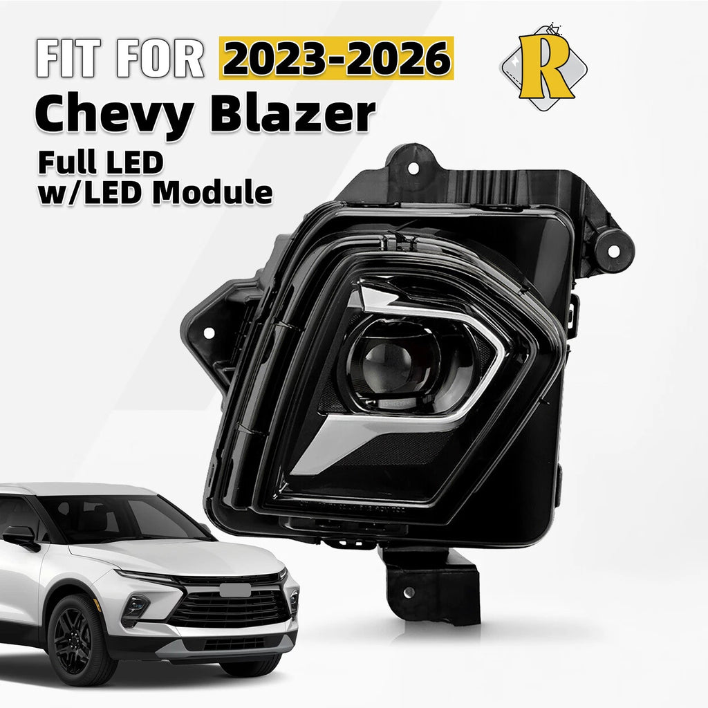 Full LED Projector Headlight for Chevy Blazer (2023–2026) W/LED Module & Bulb