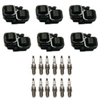 Set of 6 Ignition Coils & 12 Spark Plugs for Mercedes-Benz C-Class
