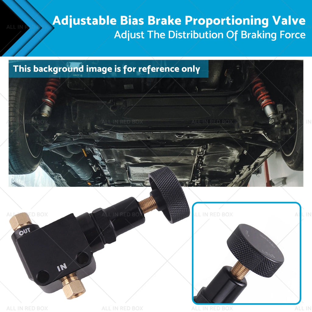 Adjustable Bias Brake Proportioning Valve for Universal (100-1000PSI)