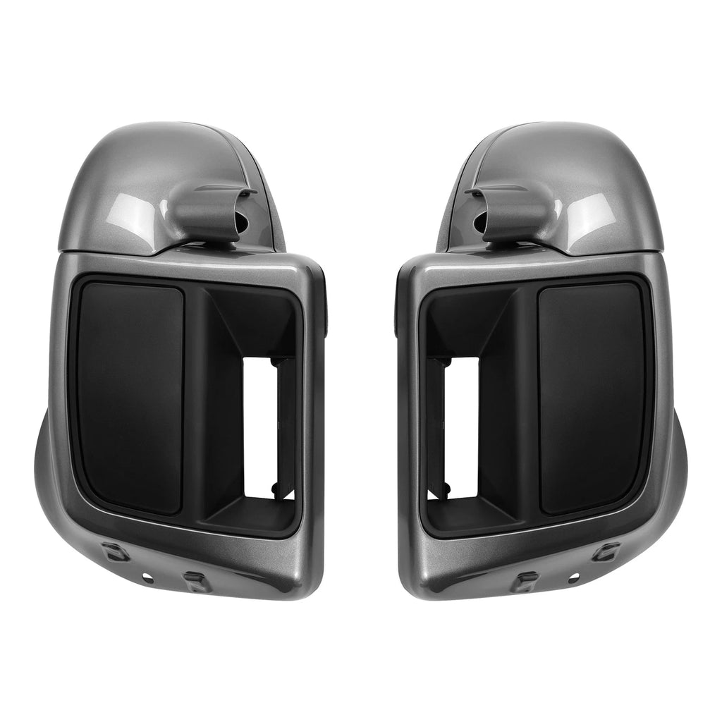 Lower Vented Leg Fairings for Harley Street Glide (2014–2023) Charcoal Pearl