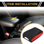 Center Console Lid Armrest Cover for Toyota Tacoma (2016–2020) Waterproof Black Red