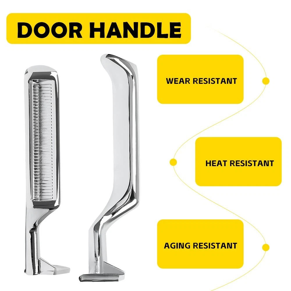 Set of 2 Chrome Interior Door Handles for Ford F150 F250 F350 F53 F59 Bronco (1987–1999)