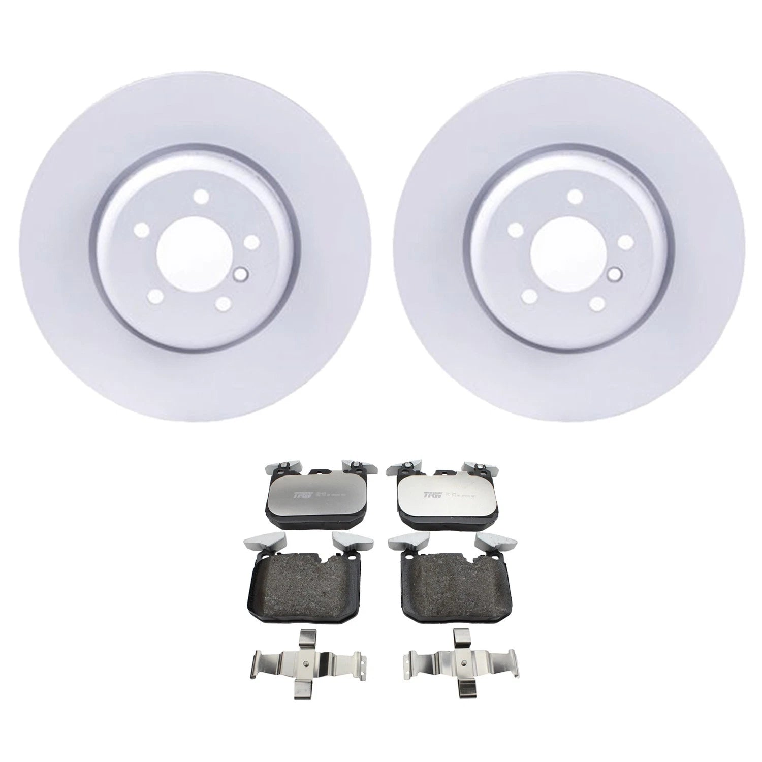 Hella Front Rotors & TRW Pro Low-Met Disc Brake Pads Kit for BMW F30 F32 (2012–2019)