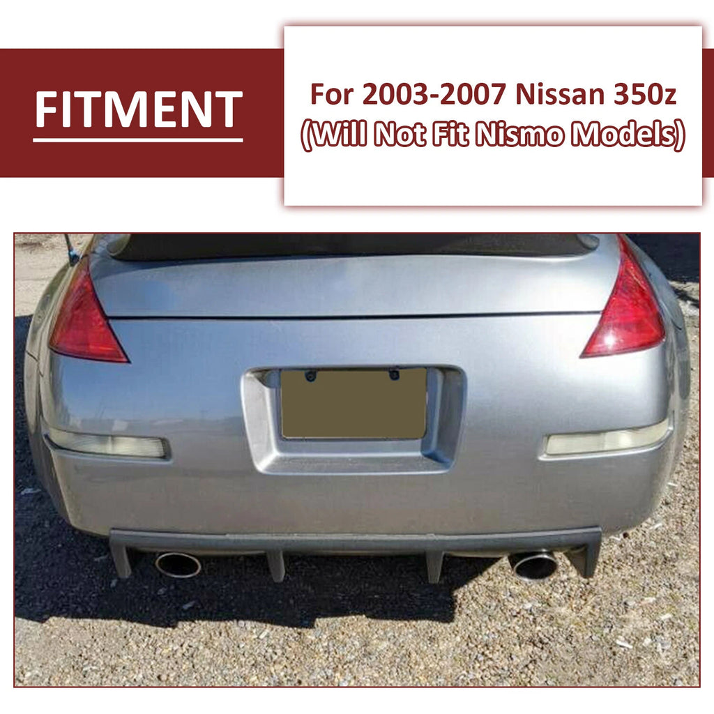Rear Bumper Lip Diffuser for Nissan 350Z (2003–2008)