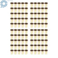 100 Pack M6 Metric Rivet Nut Flat Head Threaded Insert Nutsert