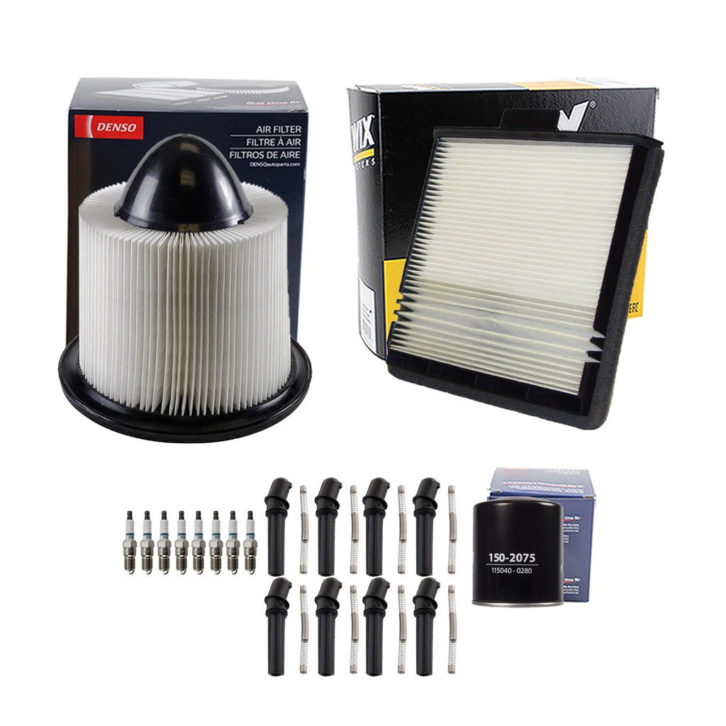 Tune Up Kit with 8 Spark Plugs & Boot Kit for Ford Expedition F-250 Navigator