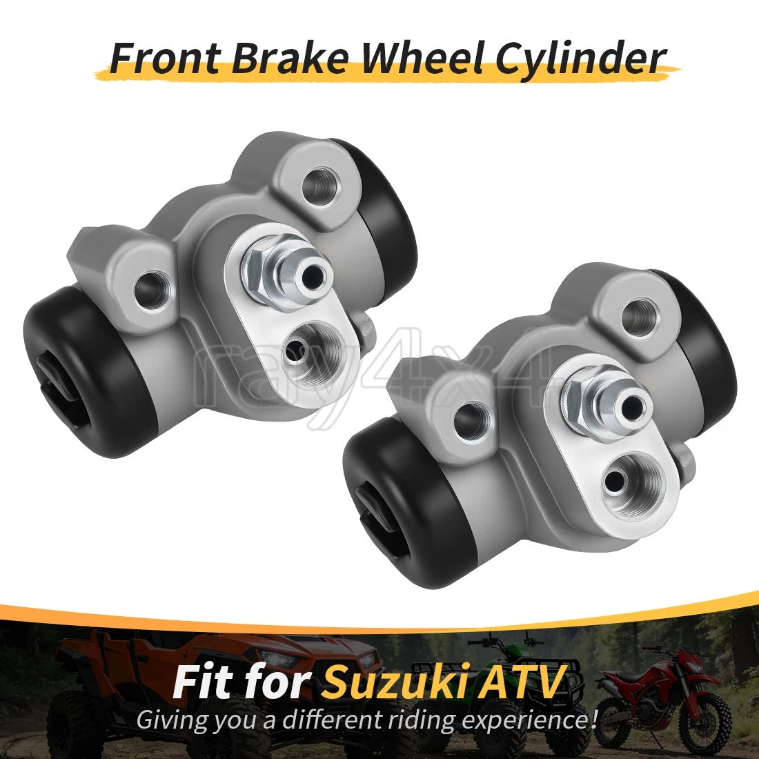 2 Front Brake Wheel Cylinder for Suzuki King Quad 250 300 (2000–2006)