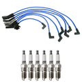 NGK Wire Set & Denso Spark Plugs Kit for Aerostar Ranger Taurus (V6)
