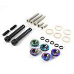 Set of 4 Neo Chrome Engine Valve Cover Washers & Bolts for Honda D15 D16 (1992–2000)