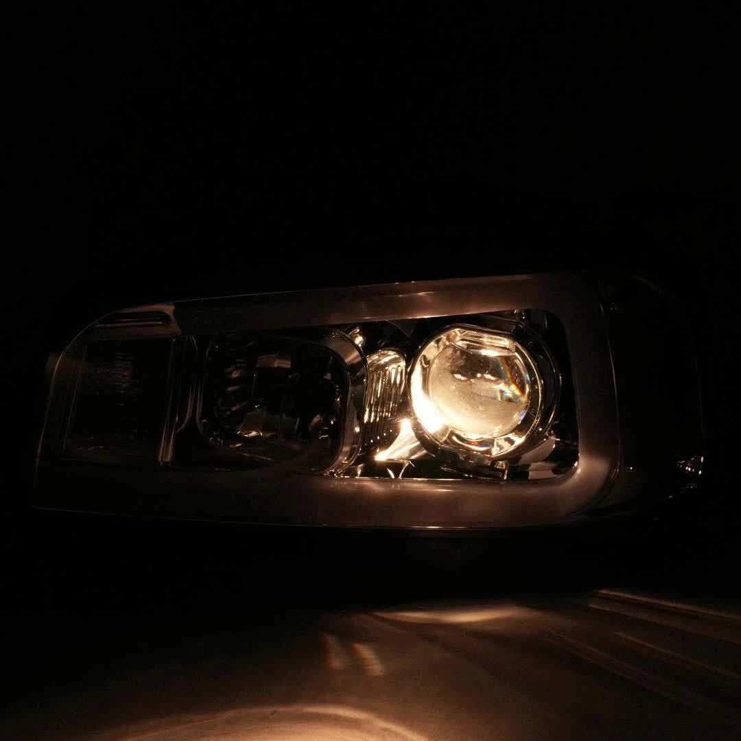 Chrome LED Tube Projector Headlights for Dodge Charger (2006-2010)