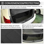Rear Parcel Shelf Boot Load Cover for Audi Q5 (2009–2018) Black