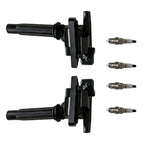 Ignition Coil & NGK V-Power Spark Plug Set for Mazda Protege (1999-2003)