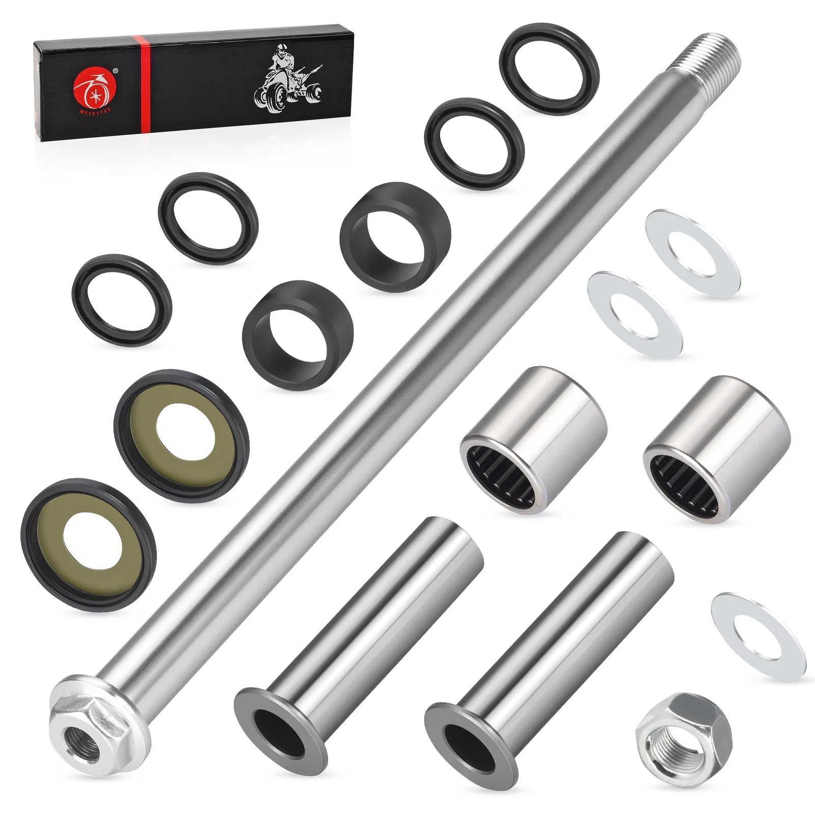 Rear Swing Arm Bearing Seal Kit w/ Bolt for Kawasaki KFX400 (2003–2006)
