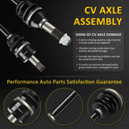 Set of 4 CV Axle Shafts for Yamaha Rhino 700 4x4 (2008–2013)
