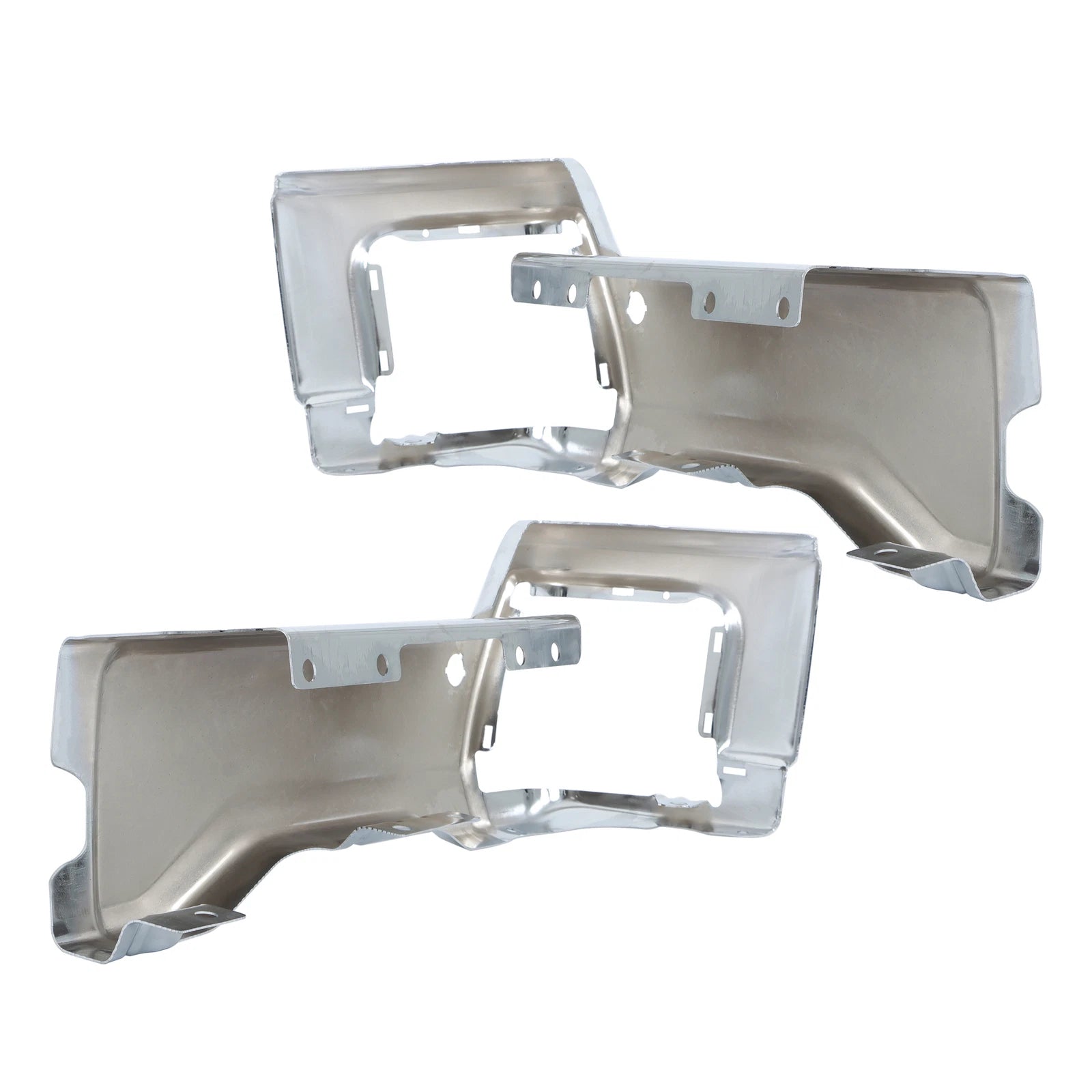 Set of 2 Rear Bumper End Caps for Ford F-250 (2023–2025) Chrome