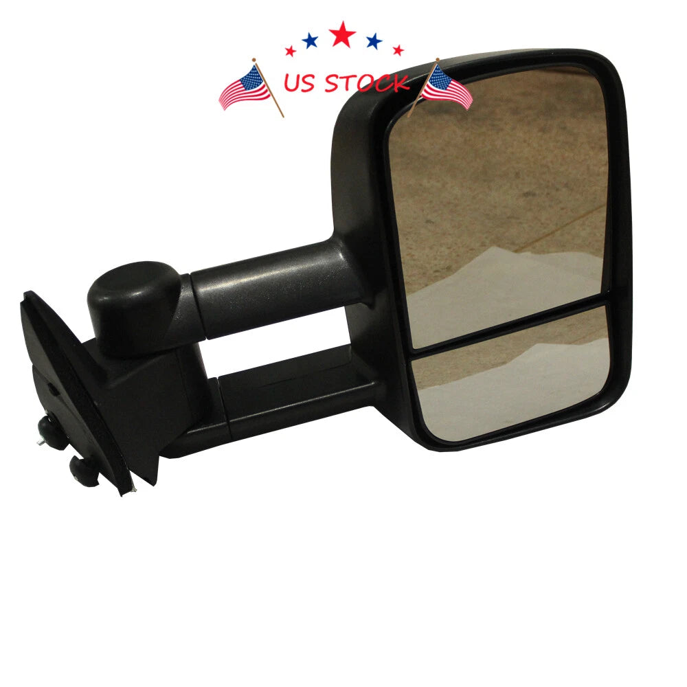 Set of 2 Towing Manual Side View Mirrors for Chevy GMC (1988–1998)