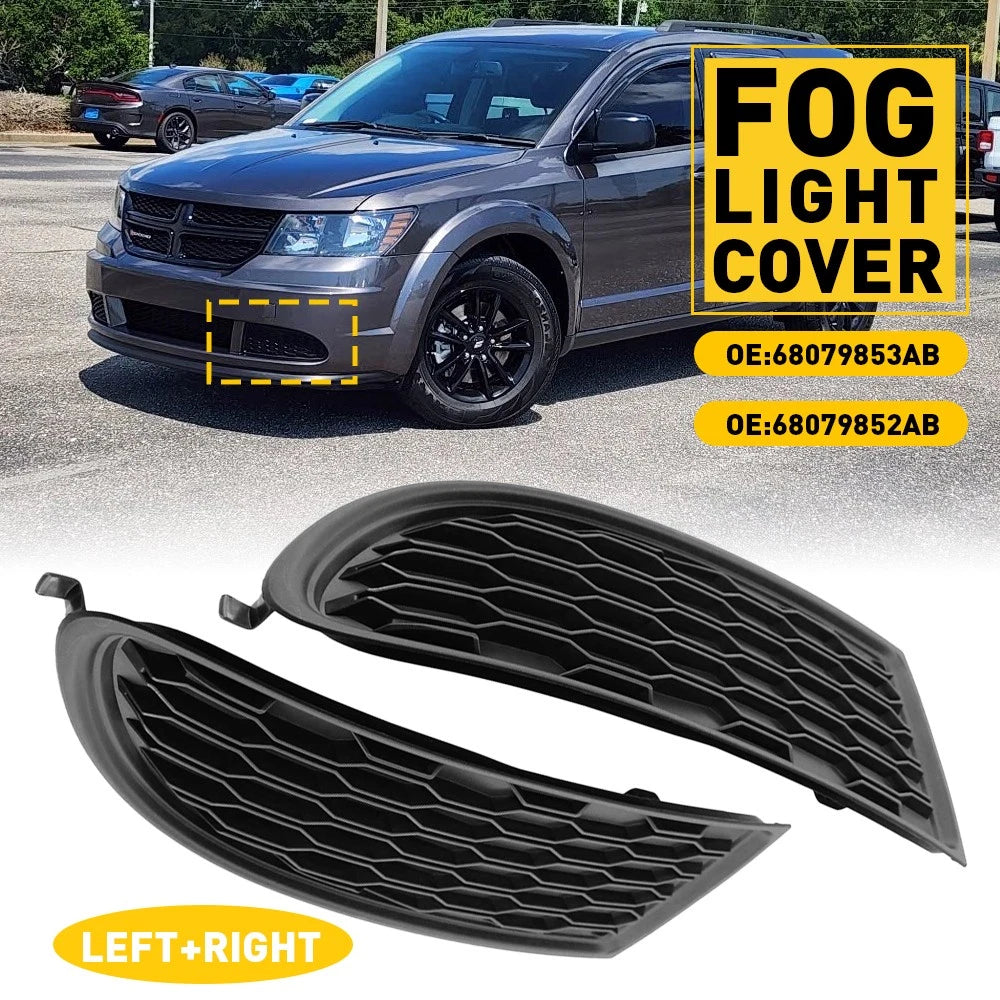 2X Fog Light Grille Cover for Dodge Journey (2011–2020) EJ
