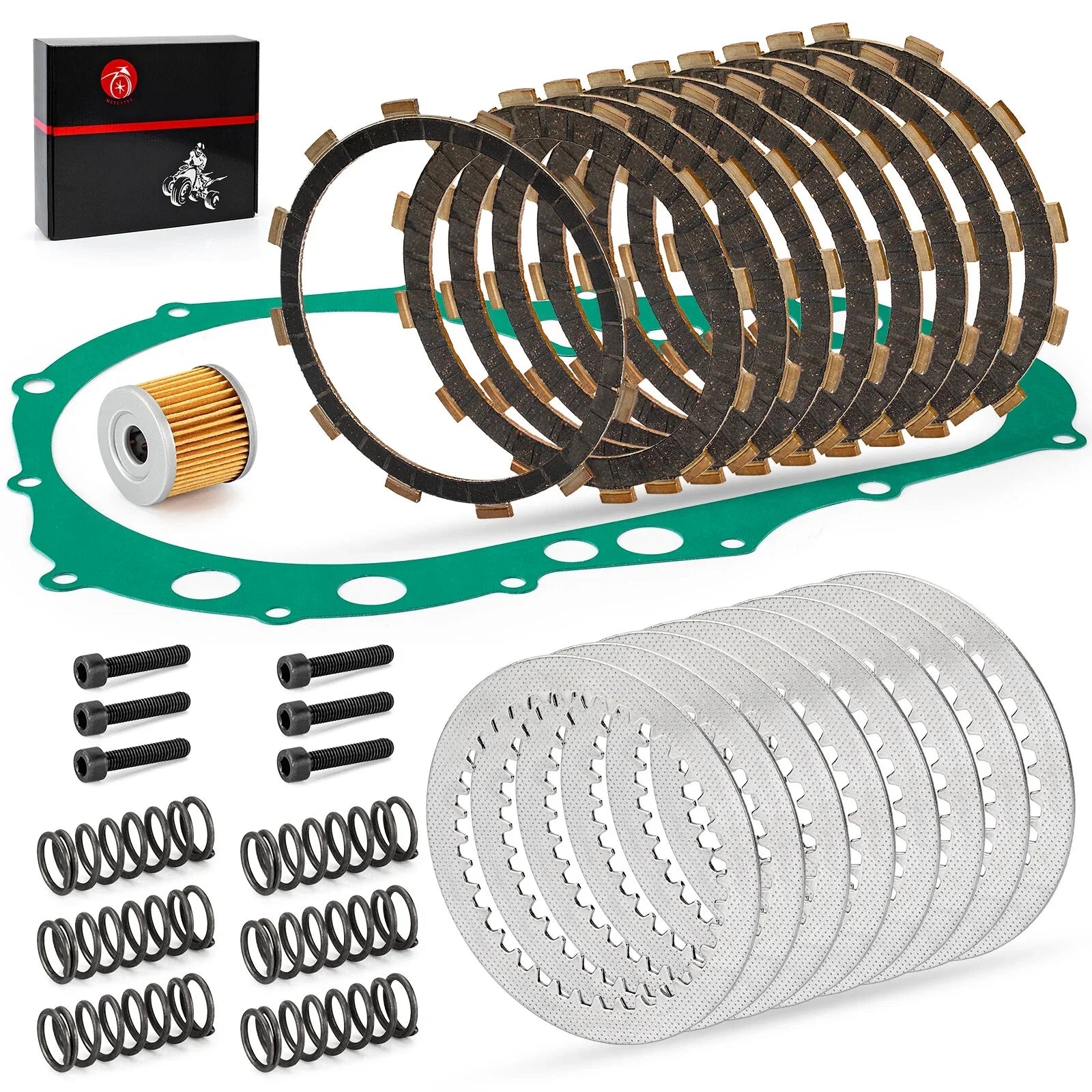 Heavy Clutch Friction Plates & Gasket Kit for Suzuki QuadSport Z 400(2003–2006)