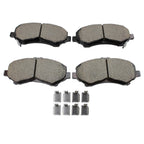 Set of 4 Akebono ProACT Front Ceramic Disc Brake Pads for Chrysler Dodge Jeep Ram VW
